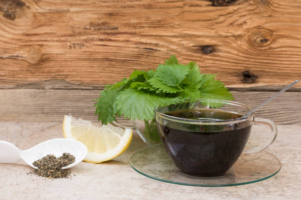 istock Infusion with nettles in a cup 917923920
