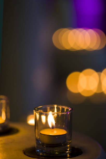 istock Candles in a row in Spa Zone 917933744