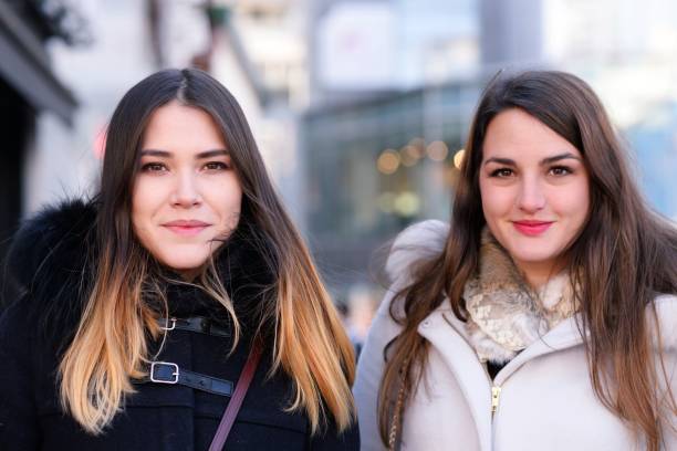 istock Two women standing outside together 917933968