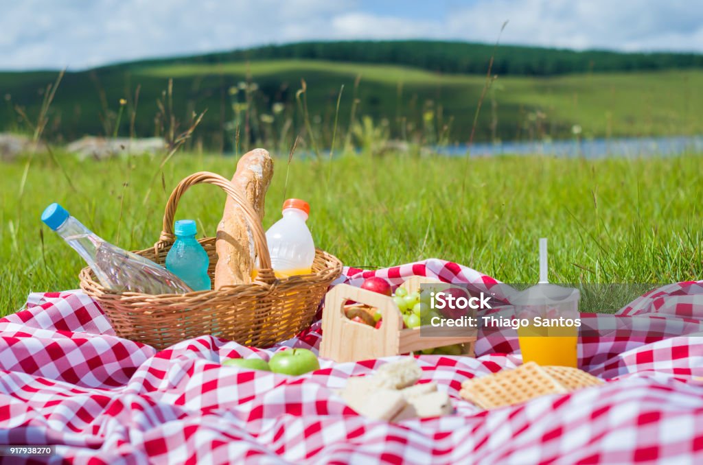 Gran concepto de pic-nic - Foto de stock de Picnic libre de derechos