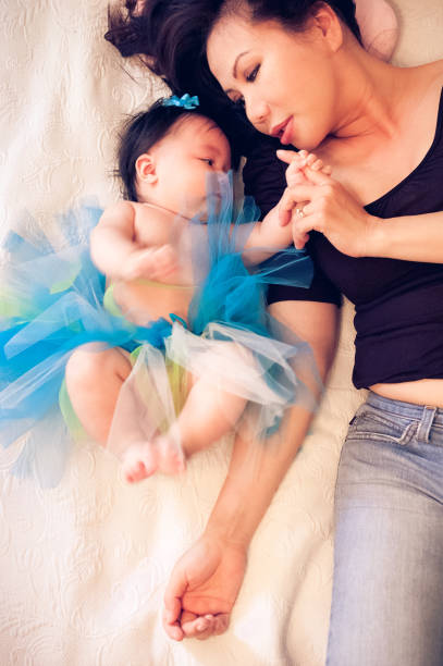 Mother and child love and play