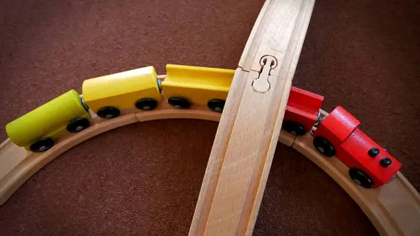 Curved Wooden Toy Train