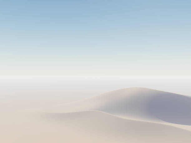 Dune di sabbia all'orizzonte - foto stock