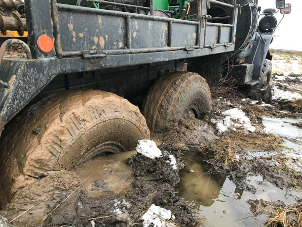 istock A big wheels in the mud. 917954290