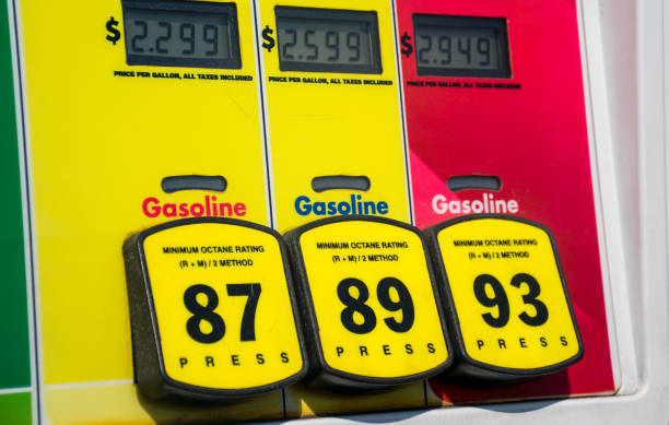 istock Close up on octane selection at the gas pump 917957668