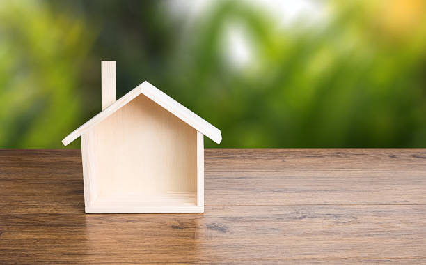 istock Home sweet home copy space Handmade home Shaped symbol house 917964536