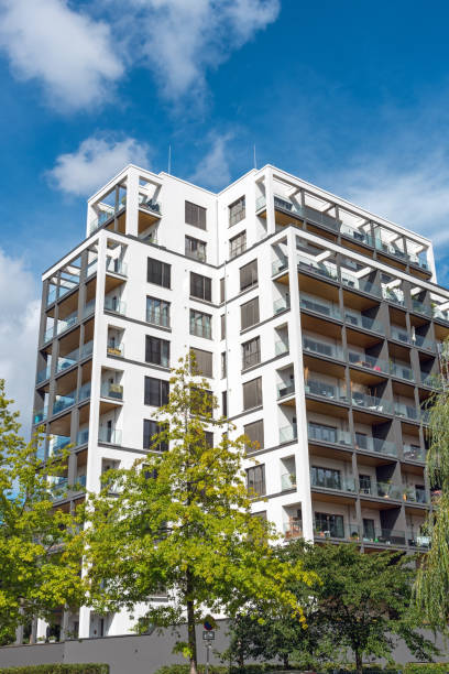 istock Big modern apartment house 917980178