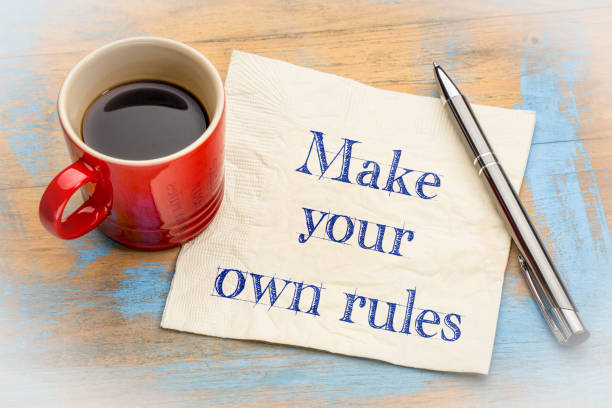 istock Make your own rules advice on napkin 917991030