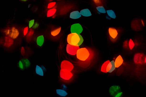 istock Multi color bokeh light. Defocused background.City night light blur bokeh , 917996062