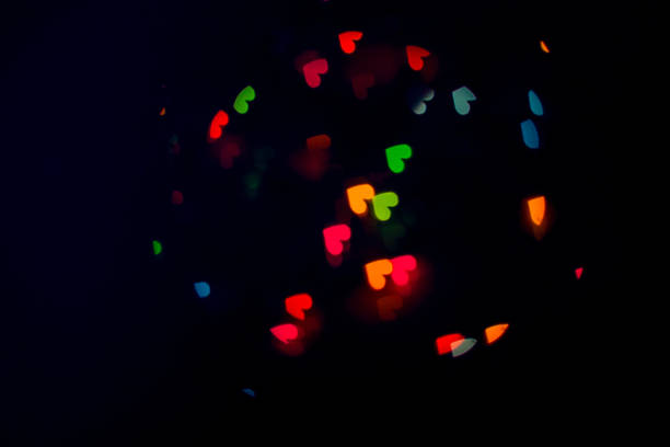 istock Multi color bokeh light. Defocused background.City night light blur bokeh , 917996086