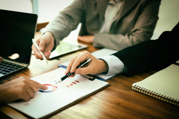 istock business people meeting brainstorming and discussing project together in office, teamwork concept 918000258