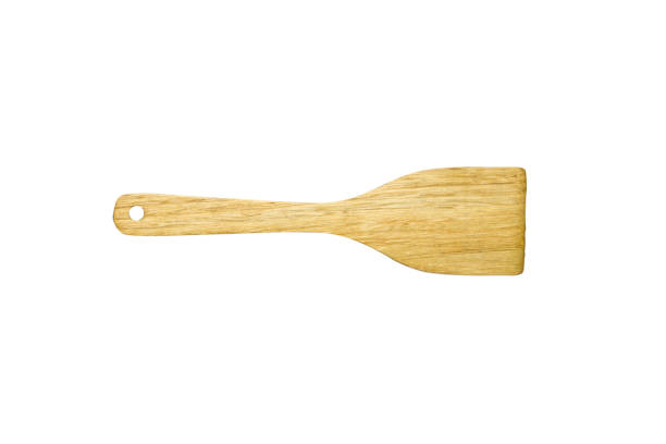istock kitchen wooden spatula isolated on white background and clipping path 918006776