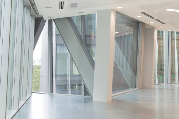 istock View of Building Steel Frames From Window of Empty Office 918006856