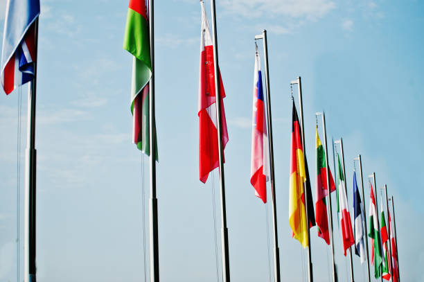 istock A lot of national flags of different countries. 918011094