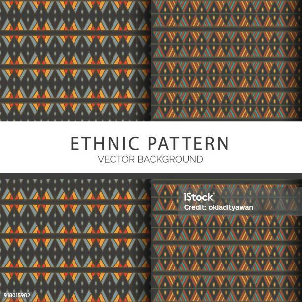 V Ethnic Pattern Ethnic Pattern Background Stock Illustration - Download Image Now ...