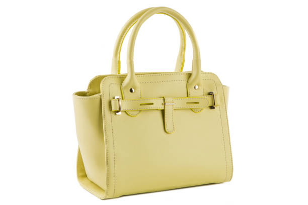 istock yellow female bag on a white background 918019740