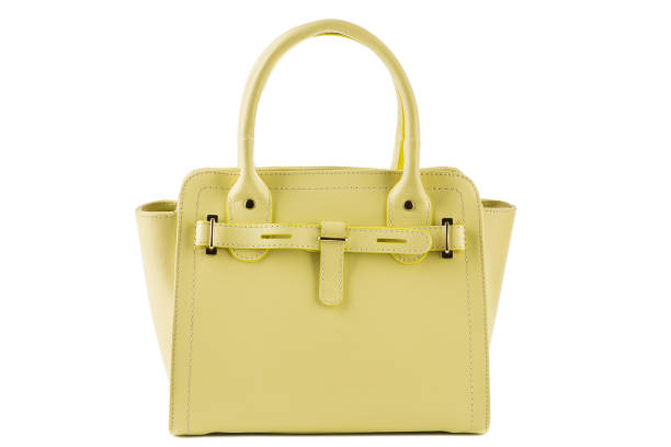 istock yellow female bag on a white background 918019742