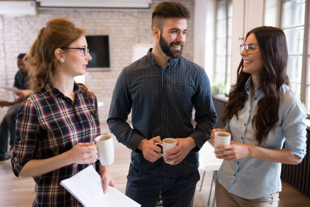 istock Portrait of young architects discussing in office 918021168