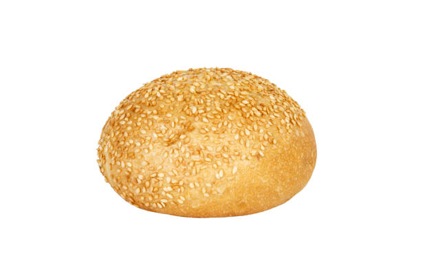 istock Sesame sandwich bun isolated on white background 918038858