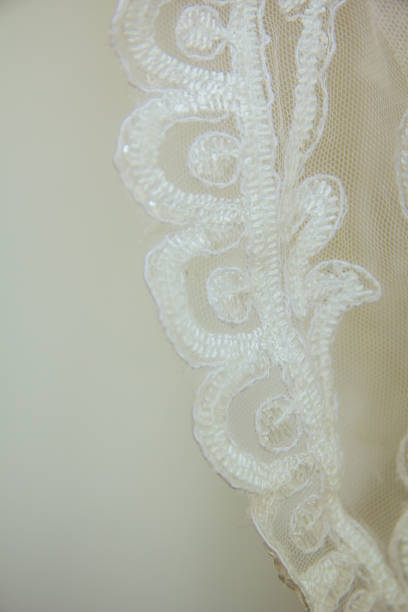 istock Beautiful embroidery pattern used as a component in bridal gown 918043072
