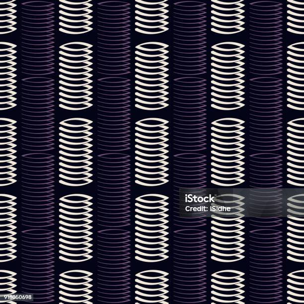 Coiled Spring Pattern Seamless Pattern With Springs Stock Illustration - Download Image Now ...