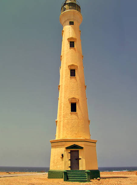 California lighthouse in Aruba island.