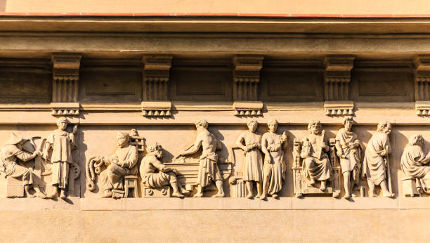 istock Relief of Figures on Building Details 918072130