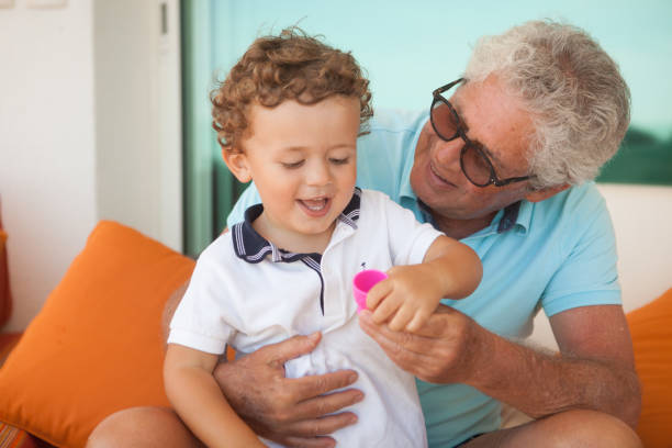istock Grandfather and grandson bonding 918086826