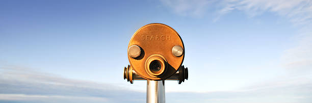 pomyślnie panoramiczny wyszukiwania - binoculars surveillance direction looking at view zdjęcia i obrazy z banku zdjęć
