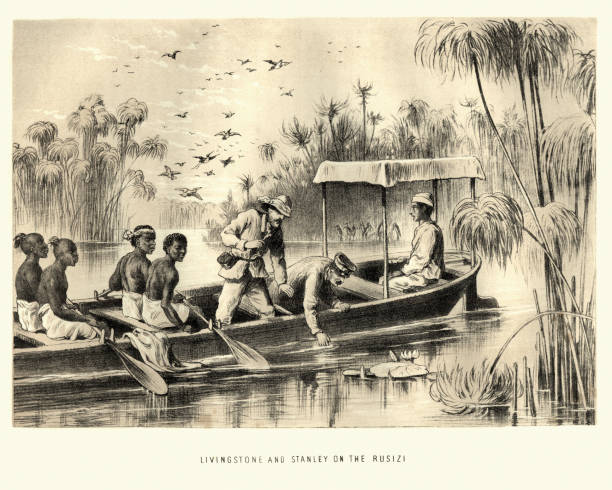 istock Dr Livingstone and Henry Stanley on the Rusizi 918093586