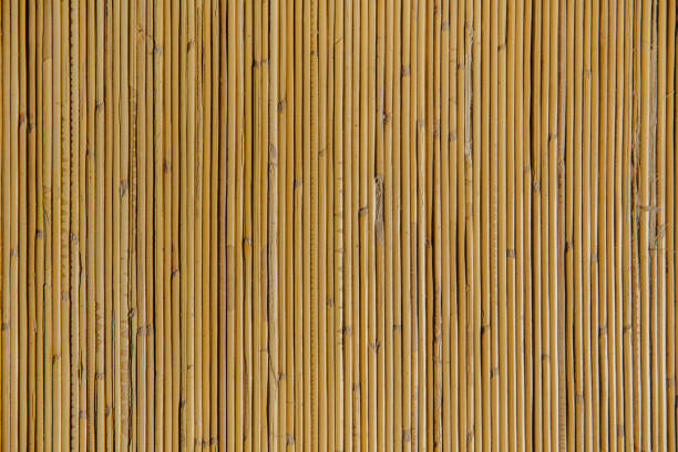natürlicher bambus strukturiert - tatami matte stock-fotos und bilder