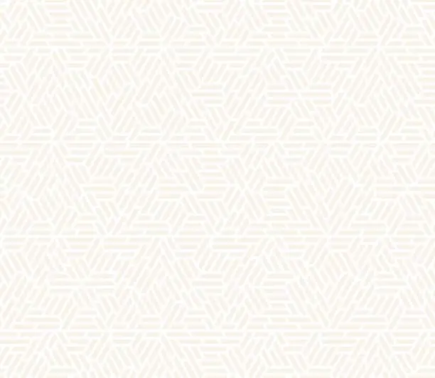 Vector illustration of Vector seamless subtle pattern. Modern stylish texture. Repeating geometric tiling from striped triangle elements