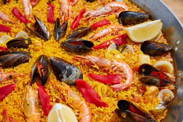 istock Seafood paella from Spain Valencia recipe 918099924