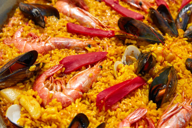 istock Seafood paella from Spain Valencia recipe 918102426