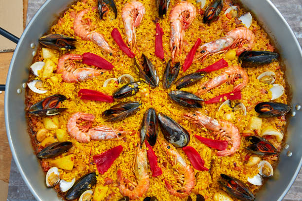 istock Seafood paella from Spain Valencia recipe 918102492