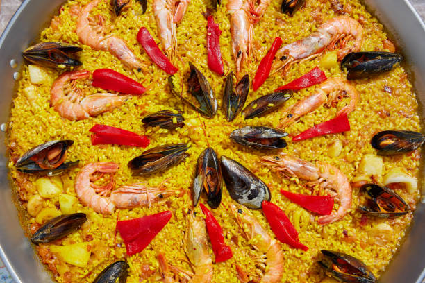 istock Seafood paella from Spain Valencia recipe 918102608