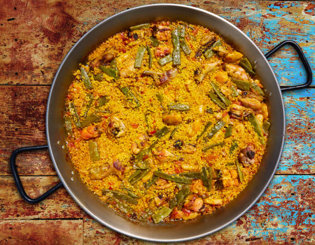 istock Paella from Spain rice recipe from Valencia 918102752