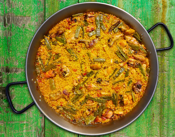 istock Paella from Spain rice recipe from Valencia 918103176