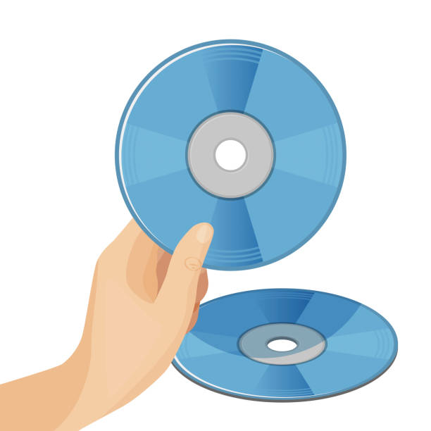 cyfrowa płyta wideo dvd lub wszechstronna pamięć masowa dysków optycznych - dvd stack cd movie stock illustrations