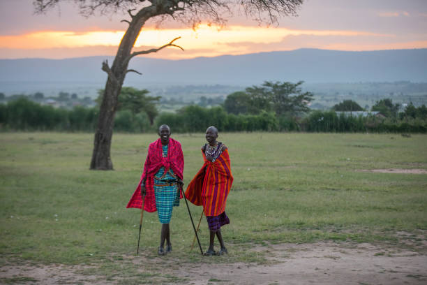istock African Masai Warriors at Sunrise 918110254
