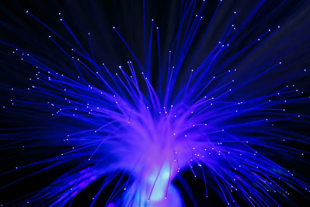 istock Glowing optical fibers. Abstraction 918110848