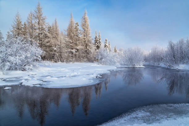 Winter Landscape In South Yakutia Russia Stock Photo - Download