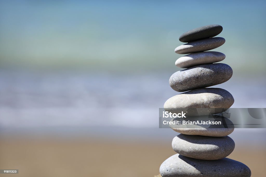 Praia Pedra solta pilha - Royalty-free Alto - Descrição Física Foto de stock