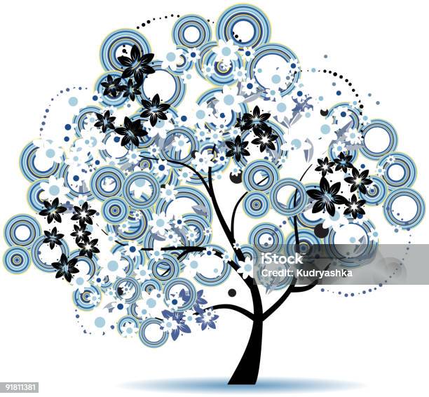 예술직 나무 아름다운 귀하의 디자인 0명에 대한 스톡 벡터 아트 및 기타 이미지 - 0명, 검은색, 계절