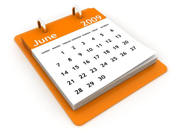 istock June 2009 - Orange Calendar series 91811452