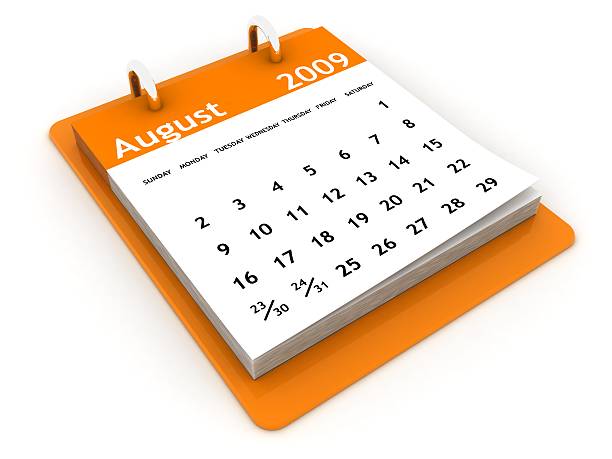 istock August 2009 - Orange Calendar series 91811458