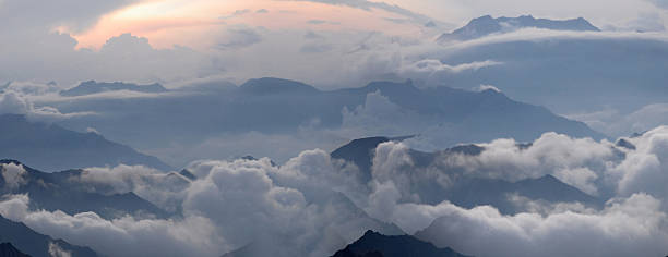 istock Misty evening of mountains. 91811800