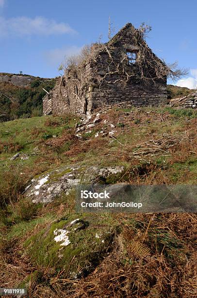 Derelict Cottage Stock Photo - Download Image Now - Cottage, Famine, Hill