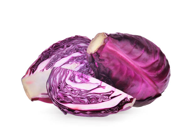 istock whole and half red cabbage vegetable isolated on white background 918120262