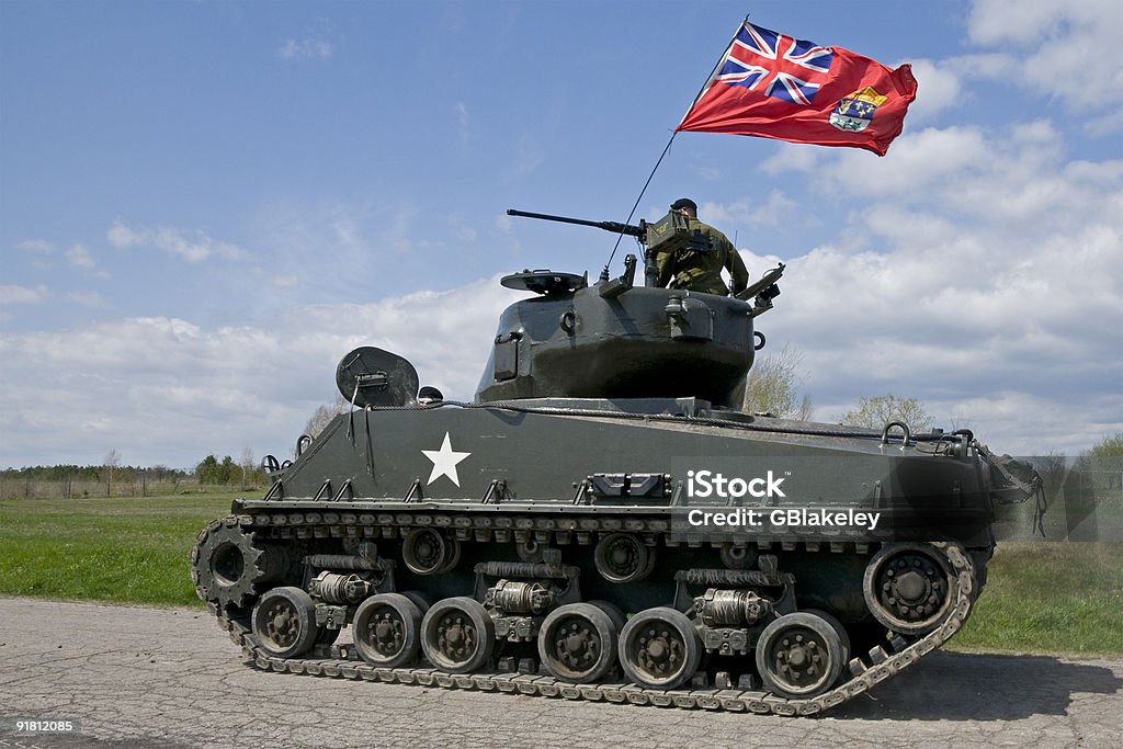 Carro armato Sherman di Mark IV - Foto stock royalty-free di Arma da fuoco